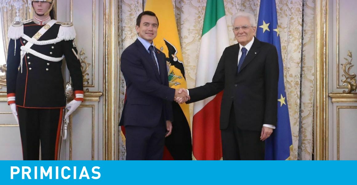 Daniel Noboa ha cercato investitori in Italia e ha incontrato il presidente Sergio Mattarella